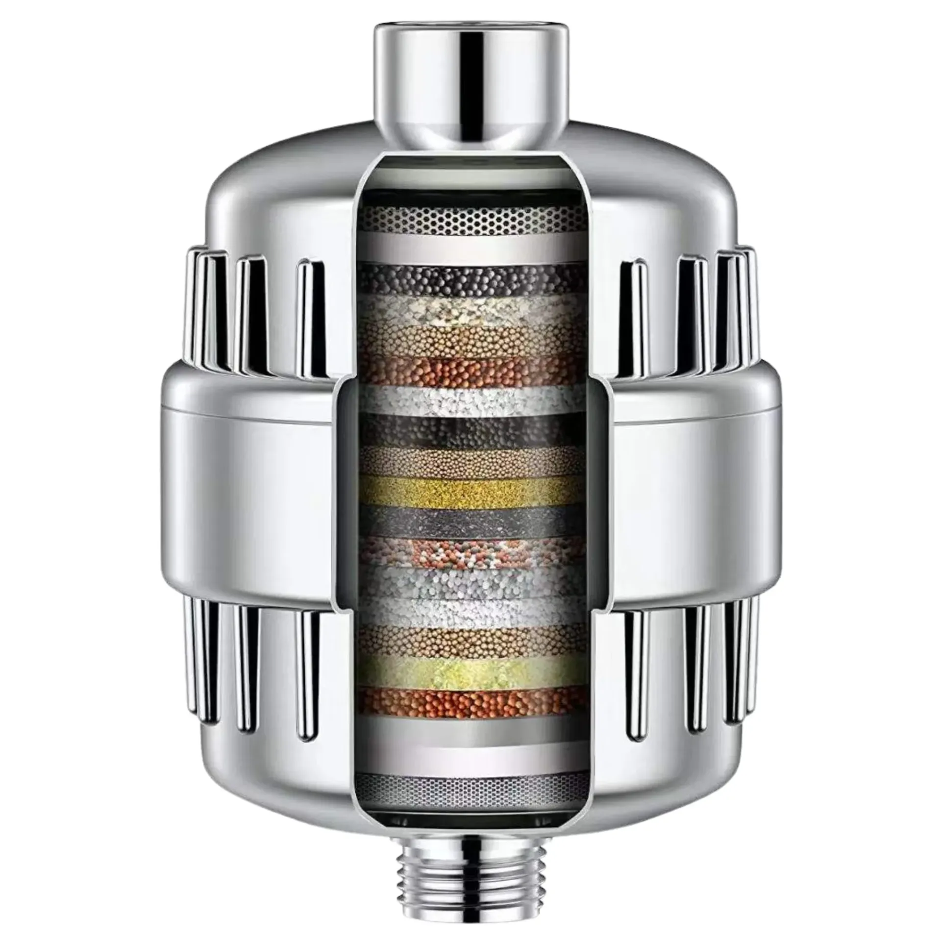 Gurin Tap & Shower Filter for Bathroom with Replaceable Cartridge for Home & Bathroom Use - For Hair Care, Skin Protection, and Chlorine Removal